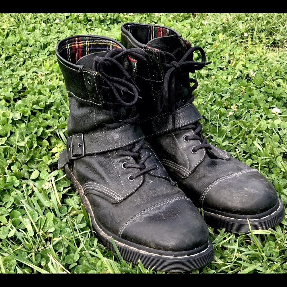 Vintage Dr. Martens Buckle Strap Combat Boots